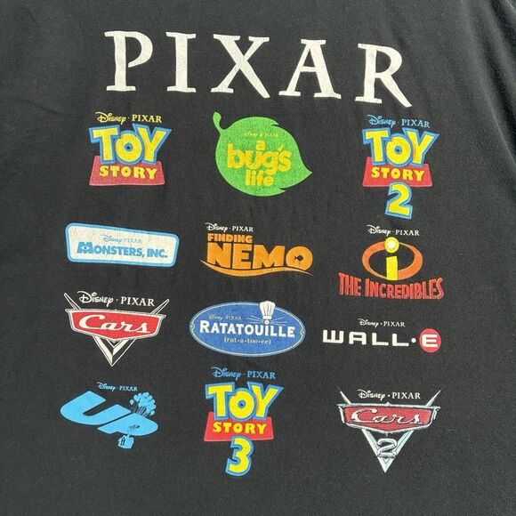 Disney Pixar Films Toy Story Monsters, Inc Finding Nemo Cars Mens T-Shirt XL - Picture 9 of 11